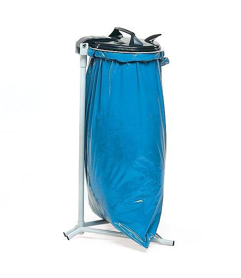 Abfallsammler_fuer_120_Liter_Saecke_1385 Abfallsammler mit 4 Standfüßen, für 120 Liter Säcke, mit PVC Deckel und Klemmring