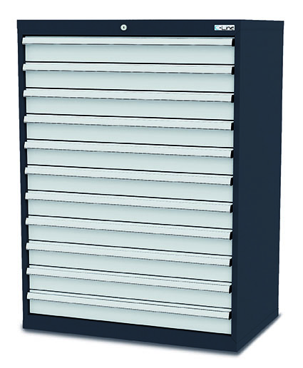 CL9H120110_Simplaflex Schubladenschrank 900x575x1220 mm,11 Schubladen, anthrazit, 72 Std. Lieferung