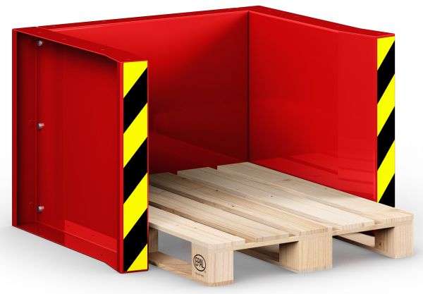 Paletten Stapel Station RPS für 5 EURO-Paletten rot RAL 3000 Paletten Stapel Station RPS für 5 EURO-Paletten rot RAL 3000