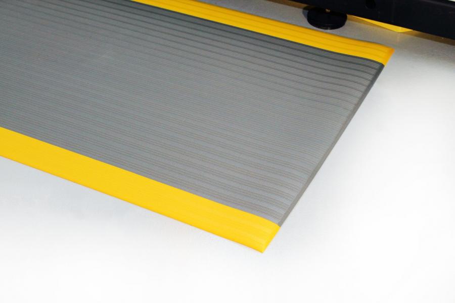 Arbeitsplatzmatte_Orthomat_R_Ribbed_grau_gelb_900_mm_x_18_3_Meter_CAL060703 Arbeitsplatzmatte Orthomat® Ribbed, grau/gelb 1200 mm x 18,3 Meter
