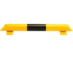 Rammschutz-Balken schwarz-gelb 800 mm Länge, zum Aufdübeln