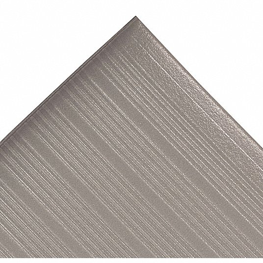 Arbeitsplatzmatte AIRUG® Ribbed grau 1220 x 1500 mm